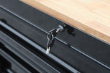 Kobalt 59.8-in L x 42.7-in H 15-Drawers Rolling Black Wood Work Bench