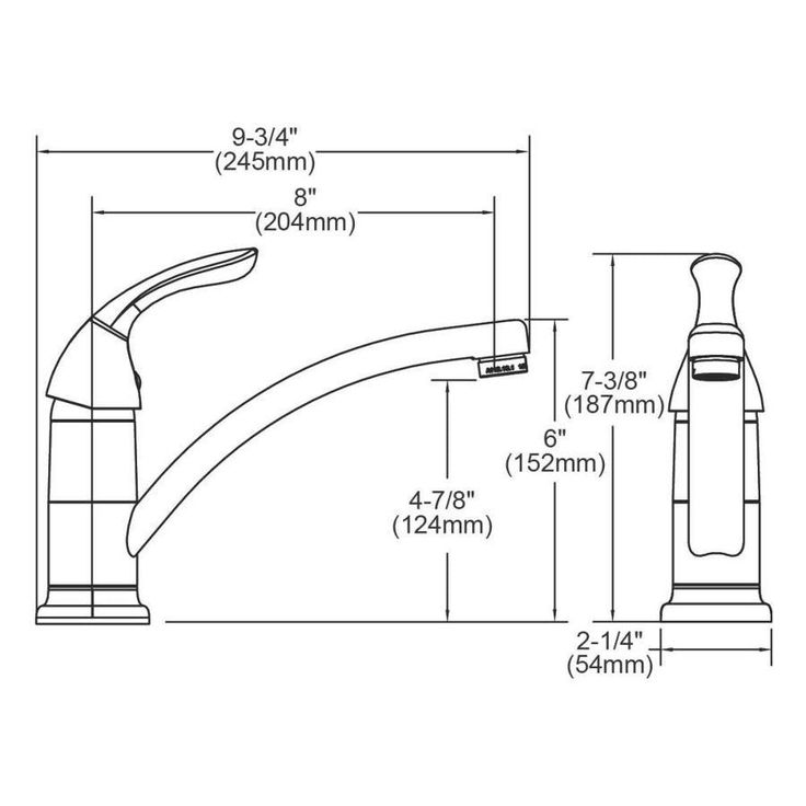 Elkay Everyday Chrome 1-Handle Deck-Mount Low-Arc Handle Kitchen Faucet
