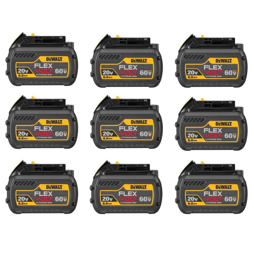 FLEXVOLT 20-Volt/60-Volt MAX Lithium-Ion 6.0Ah Battery Pack (8-Pack) - Super Arbor