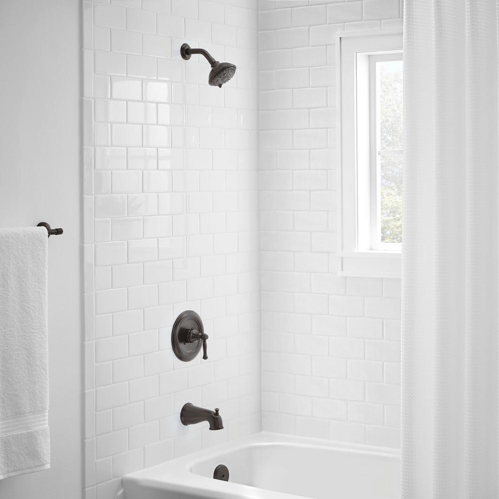 Fairway Single-Handle 3-Spray Tub and Shower Faucet in Bronze (Valve Included) - Super Arbor