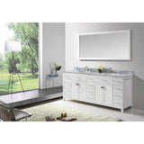 Caroline Parkway 78 in. W Bath Vanity Cabinet Only in White - Super Arbor