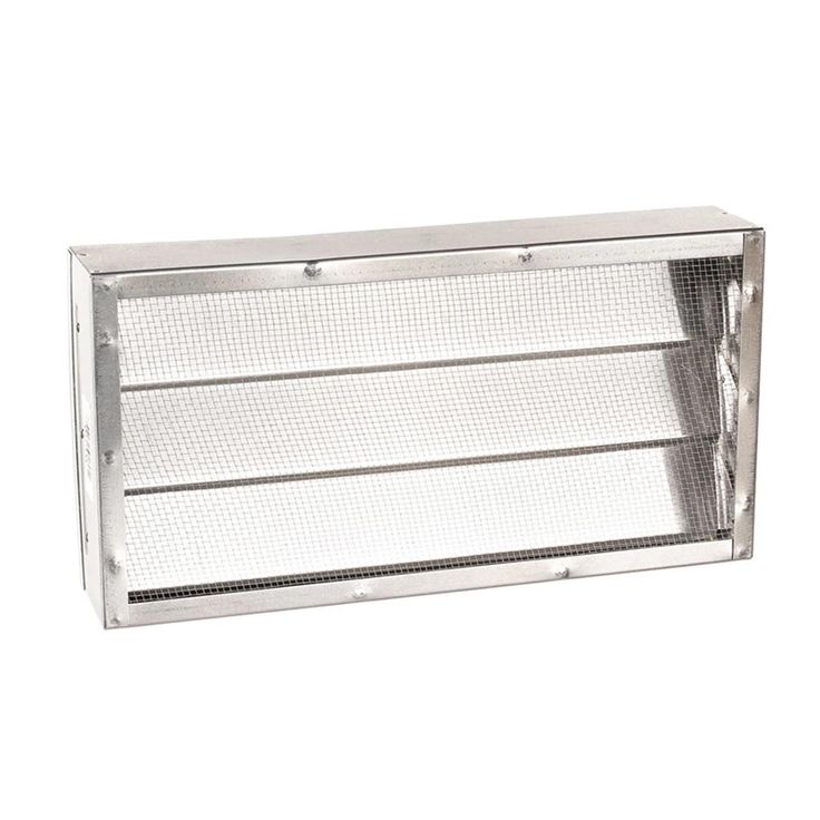 16 in. x 8 in. Automatic Open/Close Foundation Vent in Black