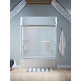 Ensemble Alcove 60 in. x 30 in. x 55 in. Fixed 3-Piece Direct-to-Stud Tub Surround in White - Super Arbor