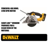 20-Volt MAX Lithium-Ion Cordless Metal Cutting Circular Saw Kit with (2) Batteries 5Ah, Charger and Case - Super Arbor