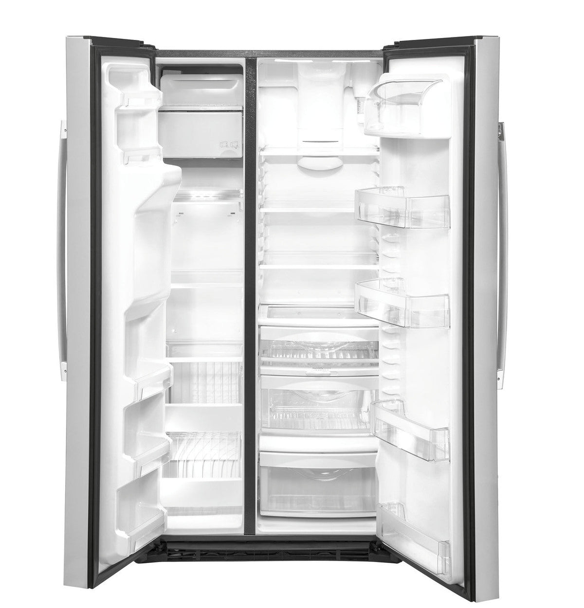 GE 21.8 cu. ft. Side-by-Side Refrigerator, Fingerprint Resistant Stainless Steel, Counter-Depth (GZS22IYNFS)