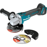 Makita 18V LXT Brushless 2‑Pc Combo Kit (XT268T) 5.0Ah with Bonus 18V LXT 5.0Ah Battery and 18V LXT Brushless Cut‑Off/Angle Grinder