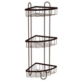 Style Selections 25.51-in H Steel Oil-Rubbed Bronze Freestanding Shower Caddy