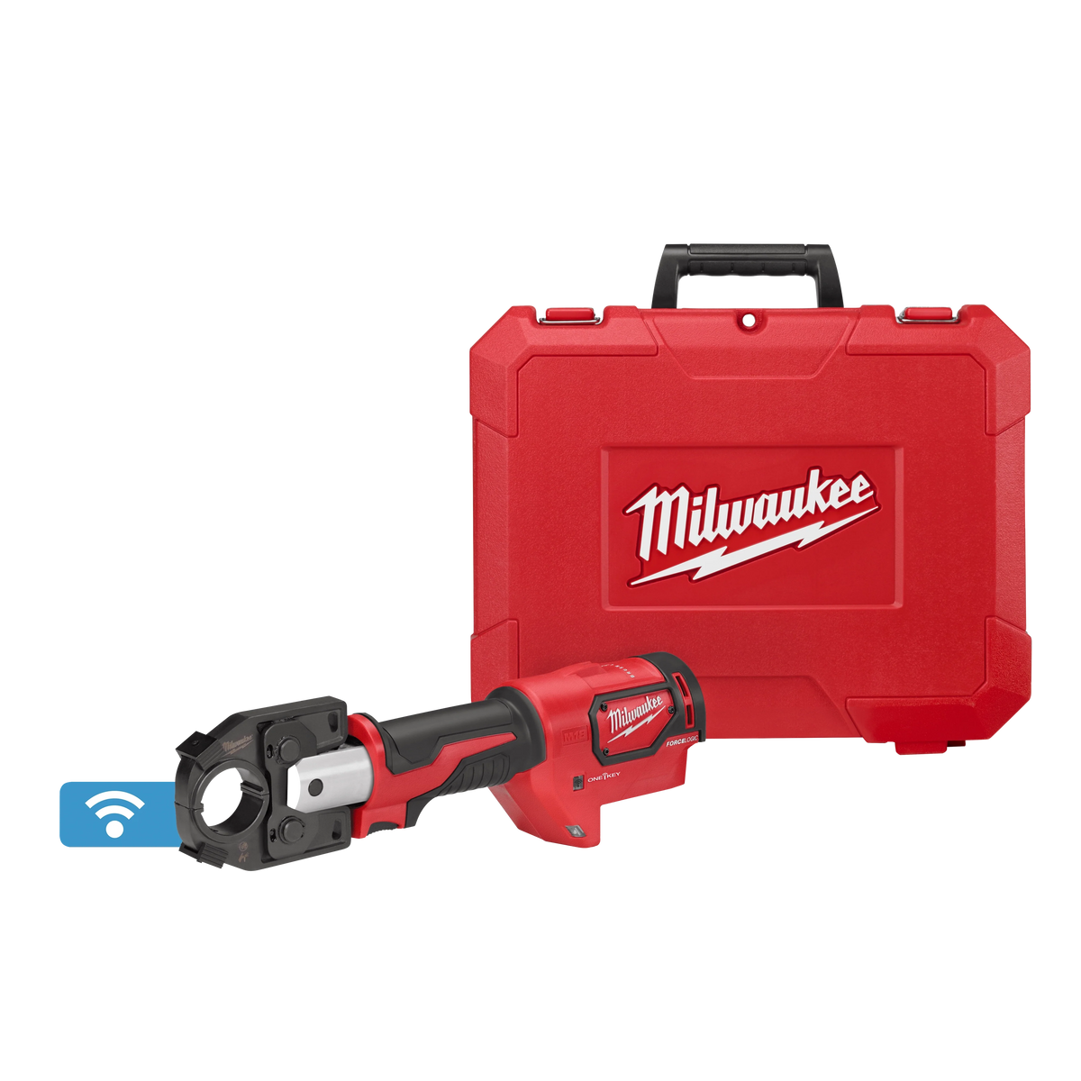 Milwaukee M18 18V Lithium-Ion Cordless FORCE LOGIC 600 MCM Crimper Kit with (2) 2.0Ah Batteries, Charger, Hard Case & Die Set