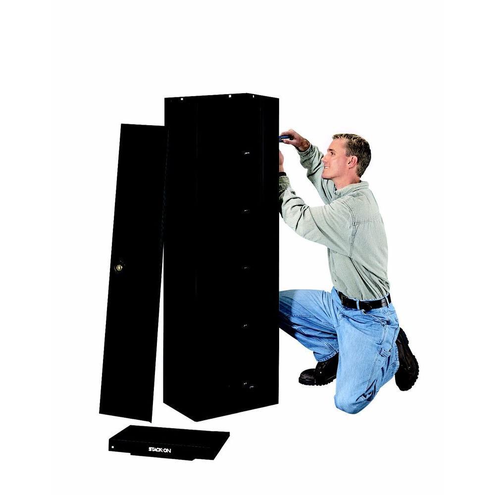 8-Gun Ready to Assemble Security Cabinet, Black - Super Arbor