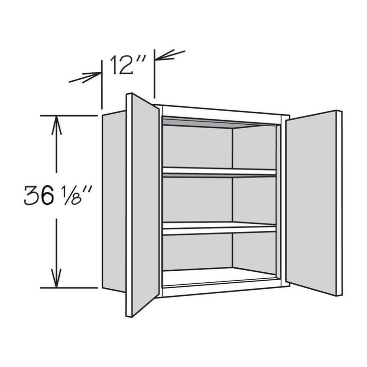 allen + roth Aveley 30-in W x 36.125-in H x 12-in D Linen Maple Door Wall Semi-Custom Cabinet