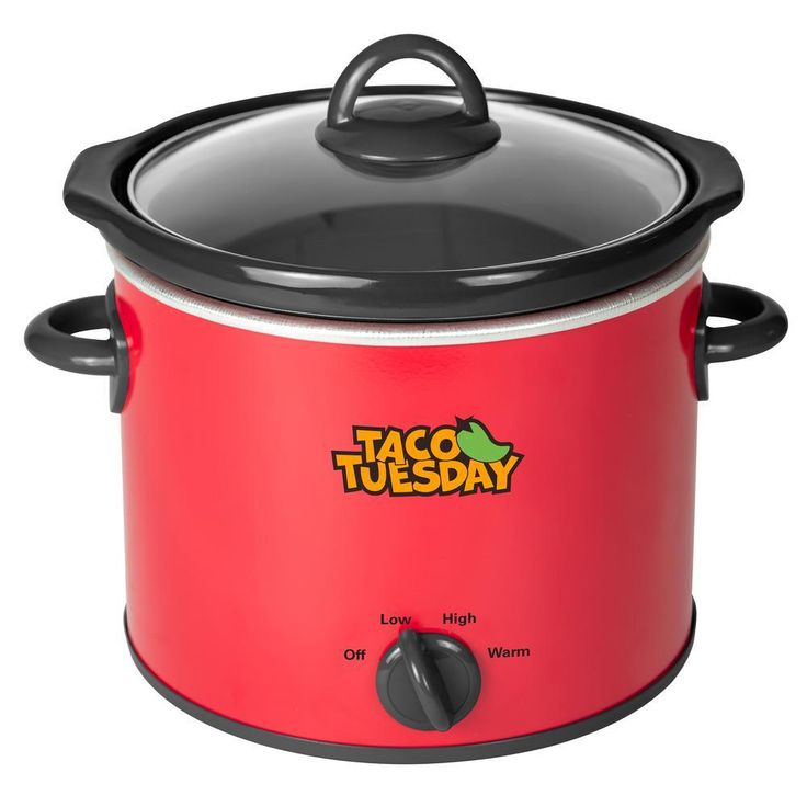 4 Qt. Red Slow Cooker with Cool-Touch Handles