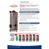 Universal Heavy Duty 76 Gal. 199.9K BTU Commercial Natural Gas Tank Water Heater - Super Arbor