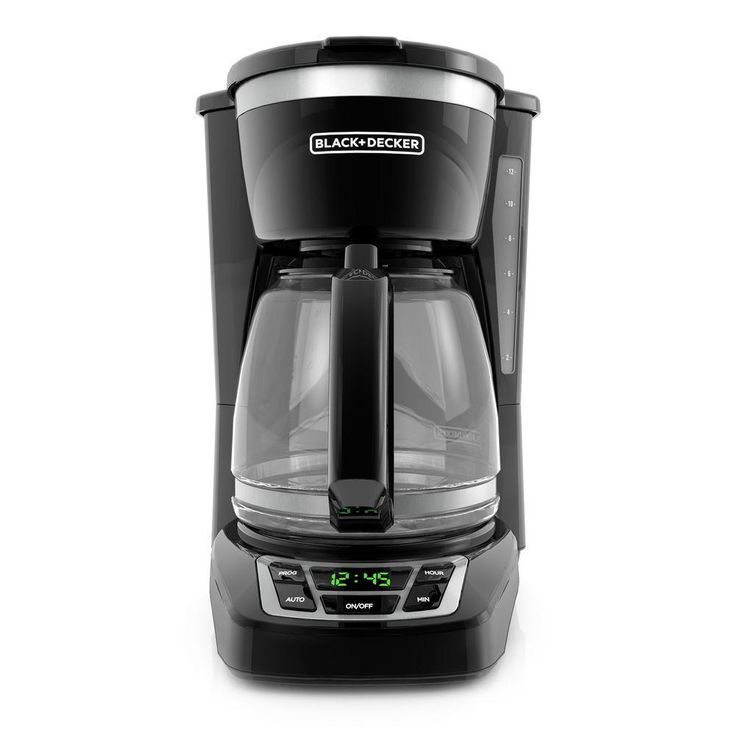 12-Cup Black Programmable Coffeemaker