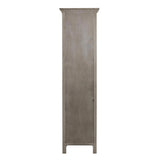 Brantley 19 in. W x 15 in. D x 70 in. H Linen Cabinet in Distressed Grey - Super Arbor
