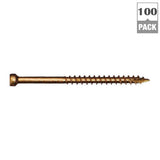#8 x 1-1/2 in. Star Drive Trim-Head Finish Screw (100-per Pack)