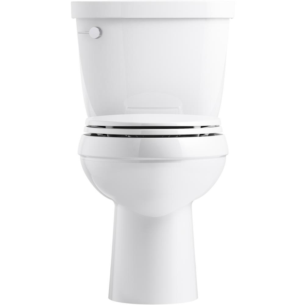 Cimarron 2-Piece Complete Solution 1.28 GPF Single Flush Elongated Toilet in White, Slow-Close Seat Included (3-Pack) - Super Arbor