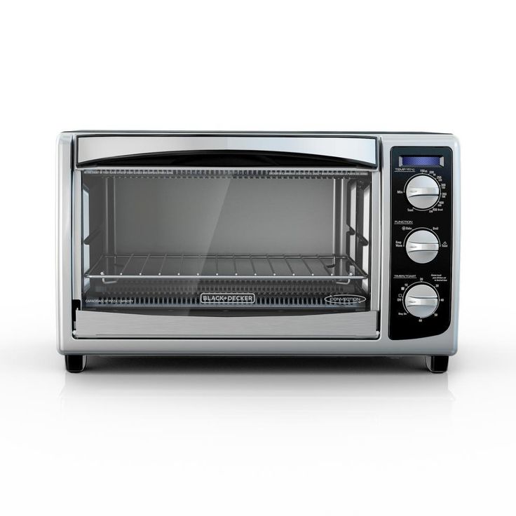 1500 W 6-Slice Stainless Steel Toaster Oven with Built-In Timer