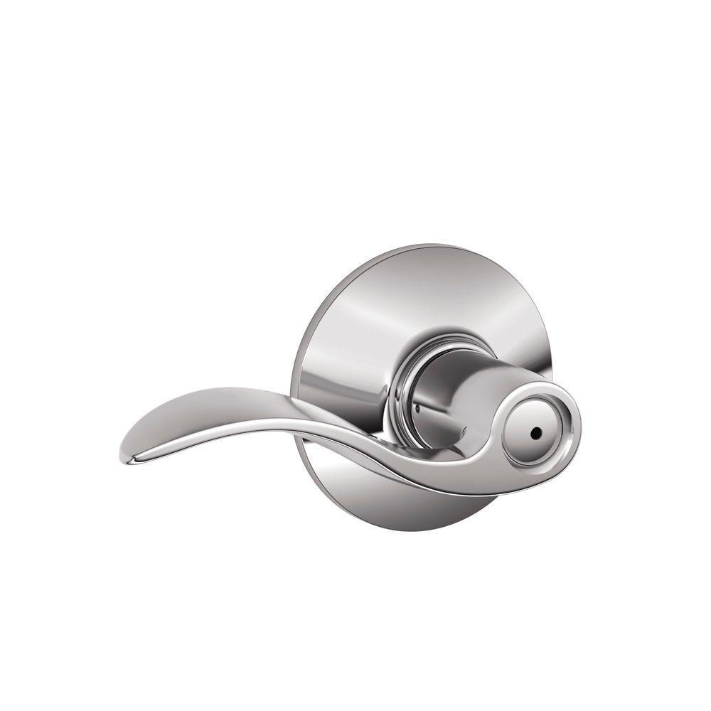 Accent Satin Nickel Privacy Bed/Bath Door Lever - Super Arbor