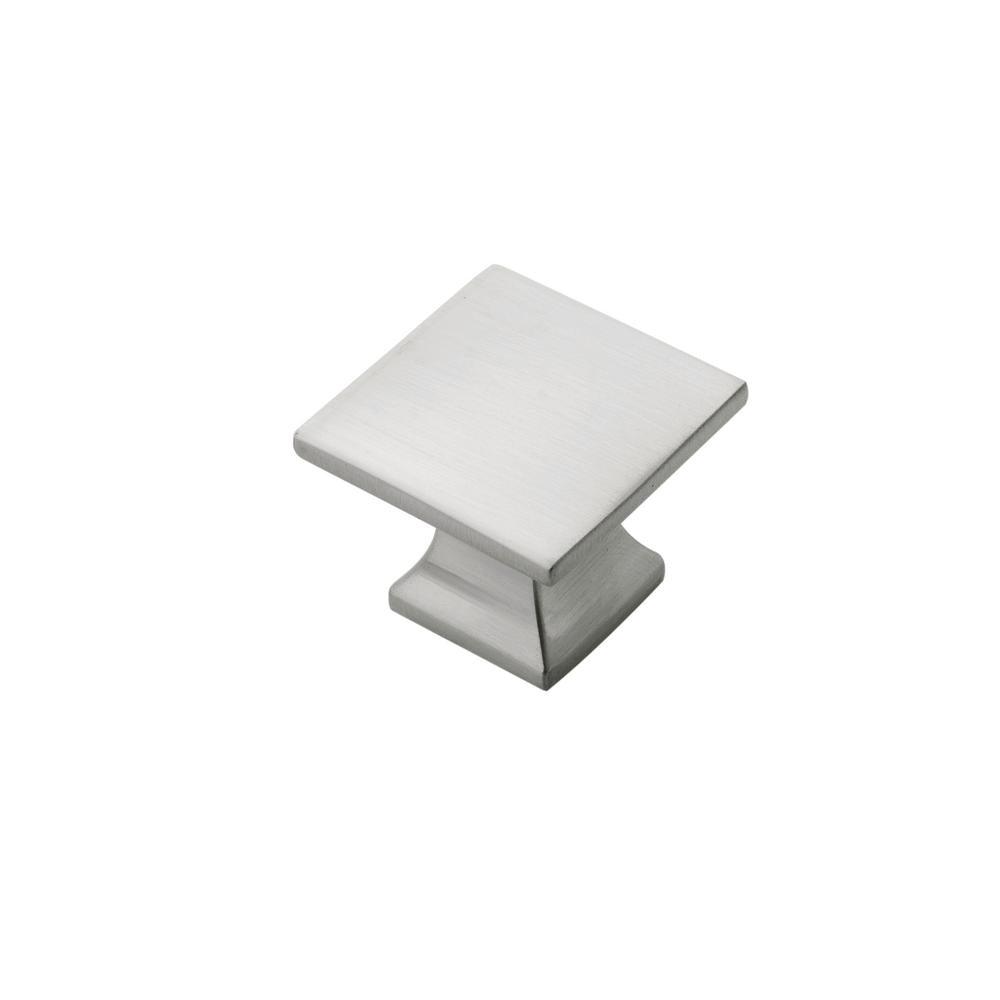 1-1/4 in. SQ Studio Collection Satin Nickel Cabinet Knob - Super Arbor