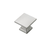 1-1/4 in. SQ Studio Collection Satin Nickel Cabinet Knob - Super Arbor