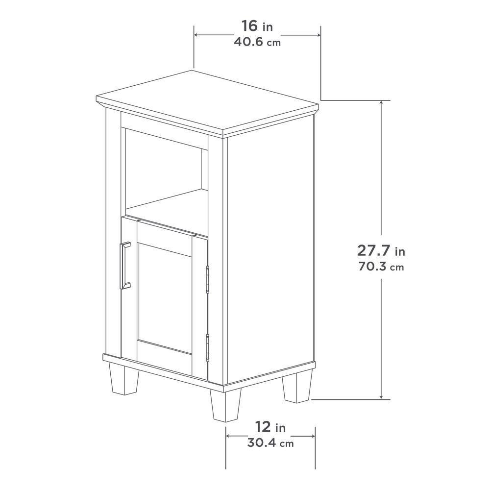 Shaker Style 16 in. W x 12 in. D x 29.9 in. H Floor Cabinet in White - Super Arbor