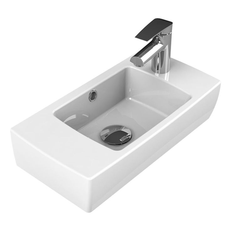 Nameeks City Wall Mounted Bathroom Sink in White