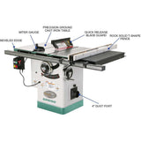 10 in. 3 HP 220-Volt Cabinet Table Saw with Ri-Volting Knife - Super Arbor