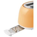 2-Slice Peach Orange Long Slot Toaster