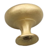 1-1/8 in. Dia Satin Gold Classic Round Cabinet Knobs (10-Pack) - Super Arbor