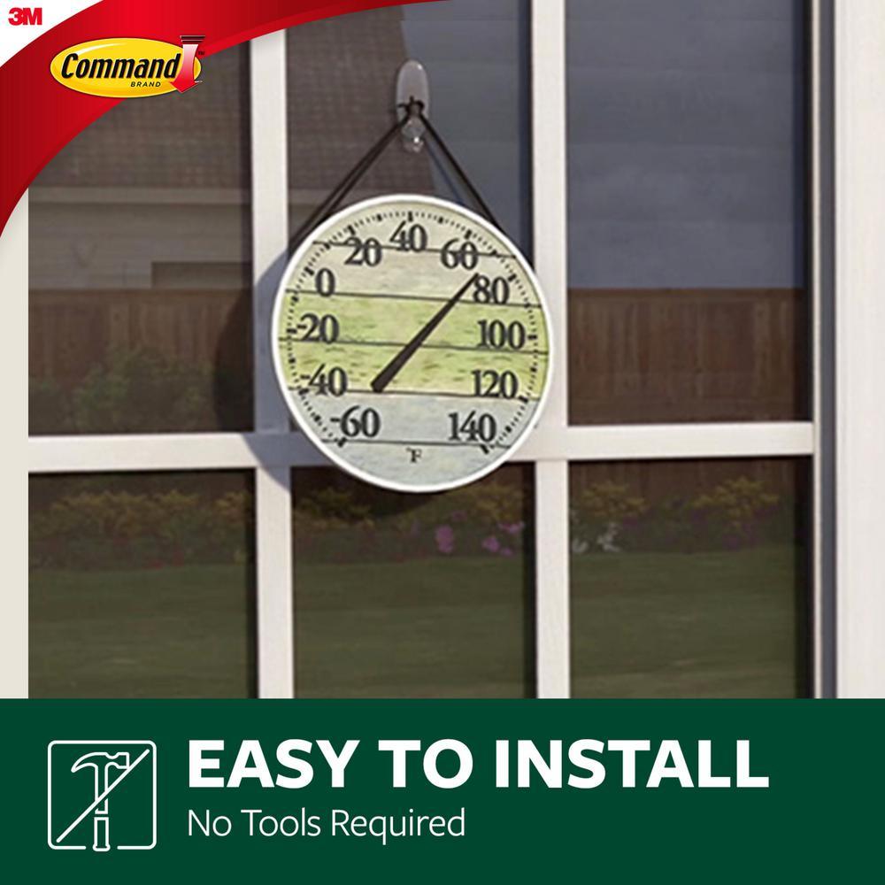 2-Piece Medium Clear Outdoor Window Hooks - Super Arbor