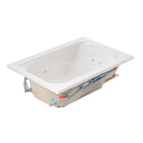 Evolution 60 in. x 36 in. Whirlpool Tub with EverClean Reversible Drain in White - Super Arbor