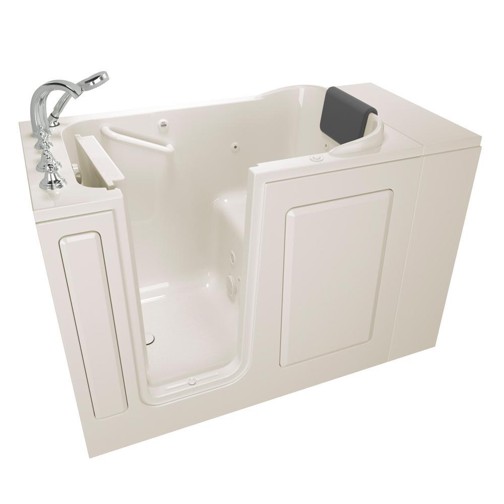 Gelcoat Premium Series 48 in. x 28 in. Right Hand Walk-In Whirlpool Bathtub in White - Super Arbor