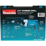 6.6 Amp 3/4 in. Corded Hammer Drill with Torque Limiter Side Handle Depth Gauge Chuck Key Hard Case