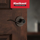 Tustin Venetian Bronze Exterior Entry Door Lever featuring SmartKey Security