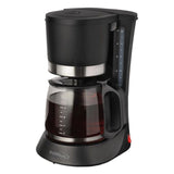 Pause to Pour 10-Cup Black Drip Coffee Maker with Glass Carafe