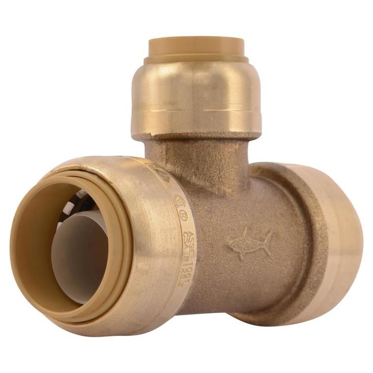 SharkBite 3/4-in Push-to-Connect x 3/4-in Push-to-Connect x 1/2-in dia Reducing Tee Push Fitting
