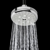 2-Spray 4.63 in. Single Wall Mount Body Spray Fixed Shower Head in Chrome - Super Arbor