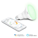 WiZ 72-Watt Equivalent BR30 Colors and Tunable White Wi-Fi Connected Smart LED Light Bulb (2-Pack)