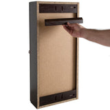 Delridge 13 in. W x 30 in. H Surface-Mount Modular Wall Hutch in Chocolate