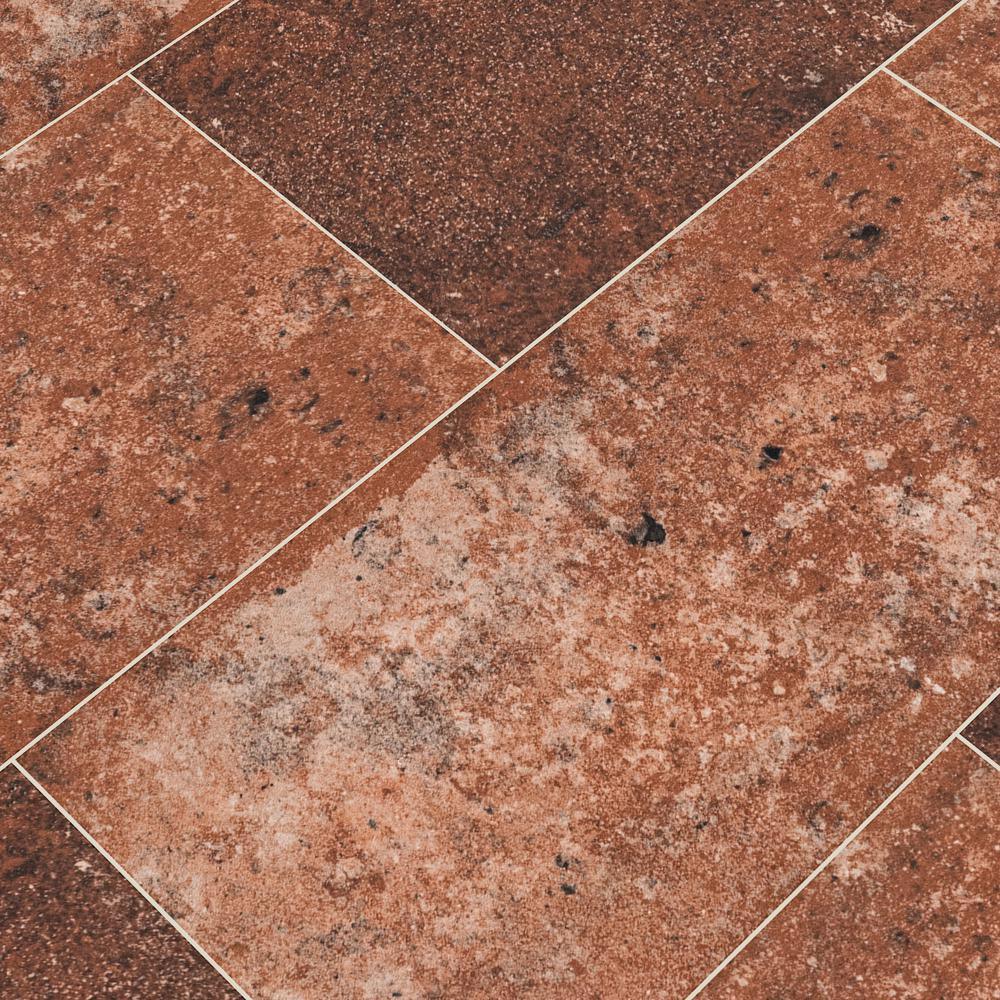 Capella Red Brick 5 in. x 10 in. Matte Porcelain Floor and Wall Tile (5.55 sq. ft. / case) - Super Arbor