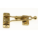 Solid Brass Swing Arm Security Guard with Ball End in Antique Brass - Super Arbor
