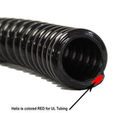 1/2 in. Dia x 25 ft. UL Sizing Black Non Kink, Corrugated, Flexible PVC Pond Tubing