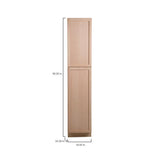 Easthaven Shaker Assembled 18x90x24 in. Frameless Pantry Cabinet in Unfinished Beech - Super Arbor