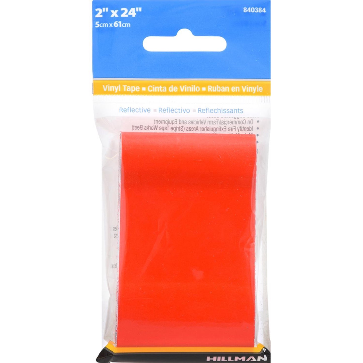 Hillman 2 in. W x 24 in. L Red Reflective Safety Tape, 1 Pack