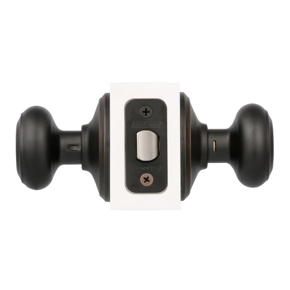 Georgian Aged Bronze Passage Hall/Closet Door Knob (4-Pack) - Super Arbor