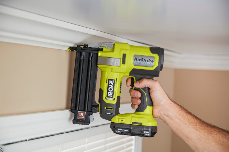 RYOBI 18V ONE+ AirStrike Cordless 18-Gauge Brad Nailer (Tool Only)
