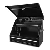 36 in. 1-Drawer Black Steel Portable Shop Tool Box with Cylinder Lock - Super Arbor