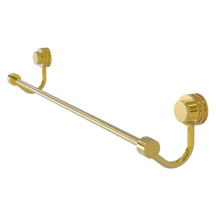 Allied Brass Venus 30-in Polished Brass Wall Mount Single Towel Bar