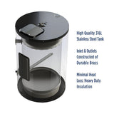 15 Gal. 10 Year 2000-Watt Electric Point Of Use Water Heater with Durable 316 l Stainless Steel Tank - Super Arbor