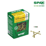 #8 x 2-1/2 in. T-Star Plus Drive Flat-Head Partial Thread Yellow Zinc Coated Multi-Material Screw (133 per Box)